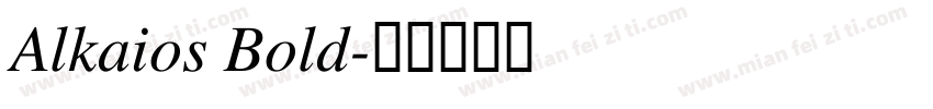 Alkaios Bold字体转换
